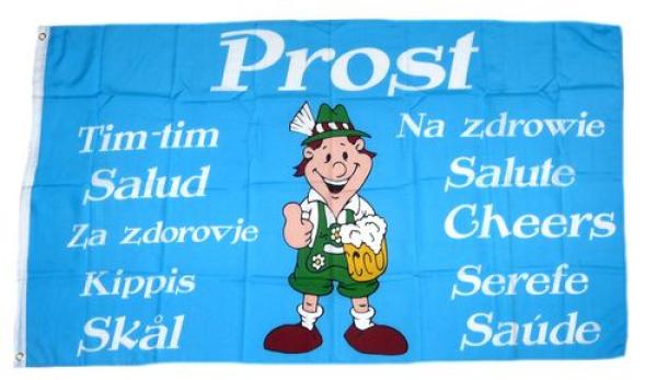 Fahne / Flagge Prost Bier 90 x 150 cm