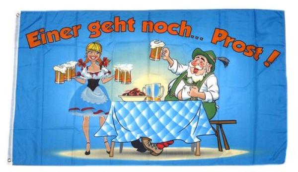 Fahne / Flagge Einer geht noch! Prost Bier 90 x 150 cm