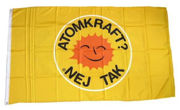 Fahne / Flagge Atomkraft - Nej Tak 90 x 150 cm