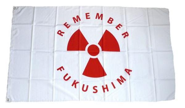 Fahne / Flagge Remember Fukushima 90 x 150 cm