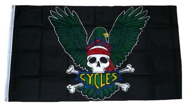 Fahne / Flagge Adler Totenkopf 90 x 150 cm