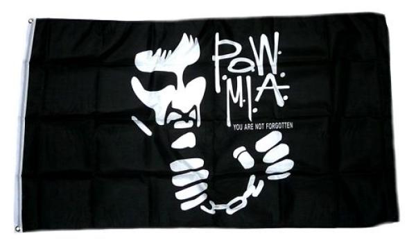 Fahne / Flagge Pow Mia schwarz 90 x 150 cm