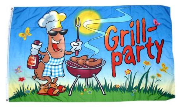 Fahne / Flagge Grill Party Grillfahne 90 x 150 cm