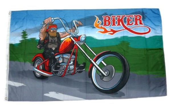 Fahne / Flagge Biker Motorrad 90 x 150 cm