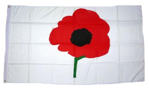 Fahne / Flagge Poppy Mohnblume 90 x 150 cm