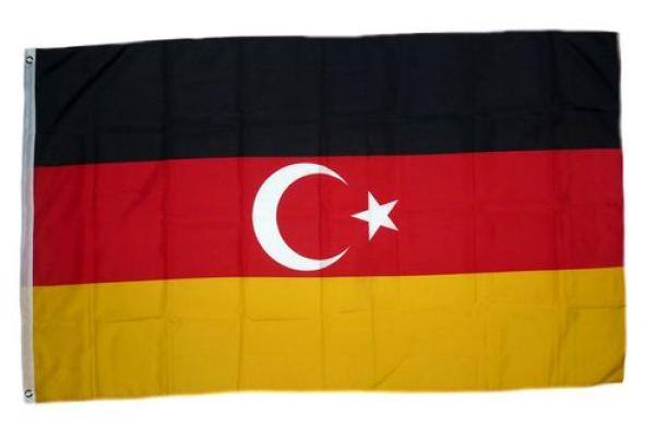 Fahne / Flagge Deutschtürken 90 x 150 cm