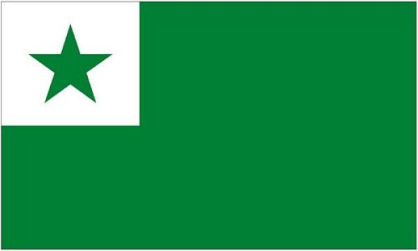 Fahne / Flagge Esperanto 90 x 150 cm