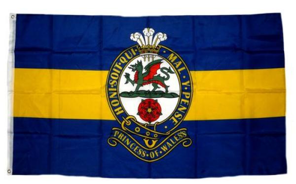 Fahne / Flagge Großbritannien Royal Princess of Wales Regiment 90 x 150 cm