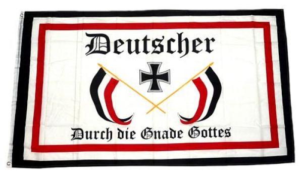 Fahne / Flagge Deutscher durch die Gnade Gottes 150 x 250 cm