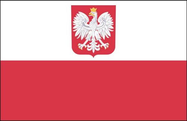 Fahnen Aufkleber Sticker Polen Adler