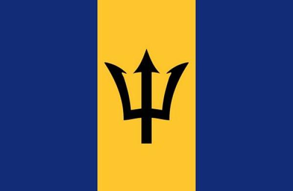 Fahnen Aufkleber Sticker Barbados