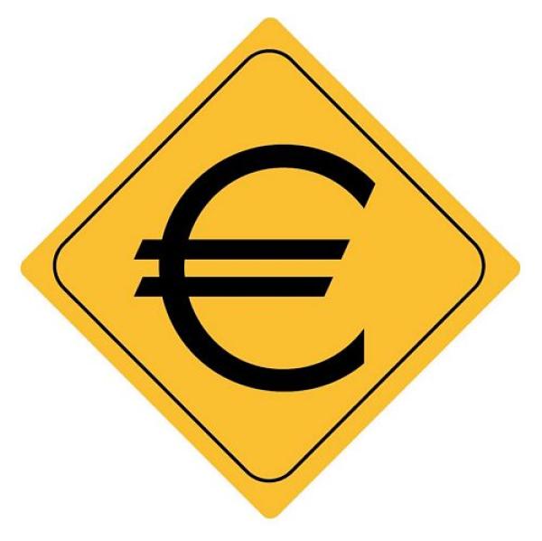 Aufkleber Sticker Achtung € Euro