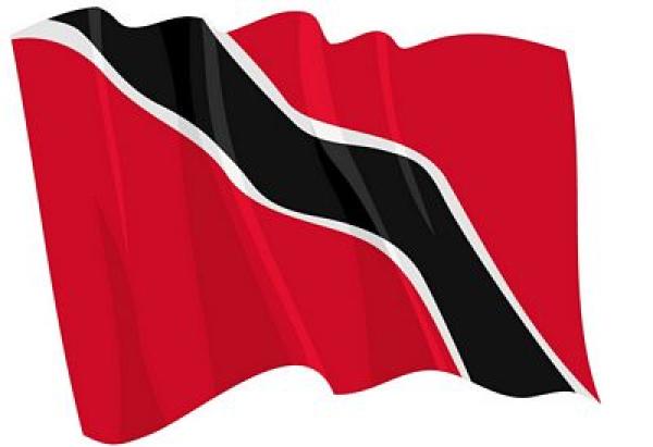 Fahnen Aufkleber Sticker Trinidad & Tobago wehend