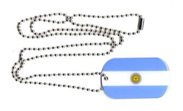 Dog Tag Fahne Argentinien