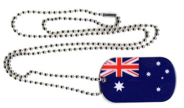 Dog Tag Fahne Australien