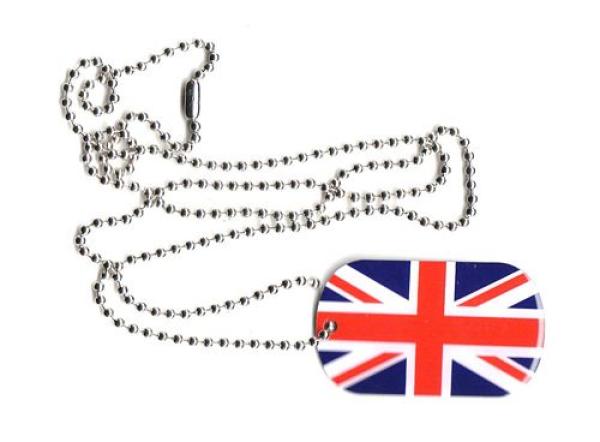 Dog Tag Fahne Großbritannien