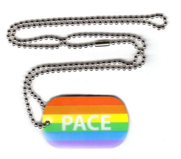 Dog Tag Fahne Regenbogen - Pace