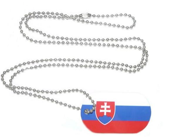 Dog Tag Fahne Slowakei