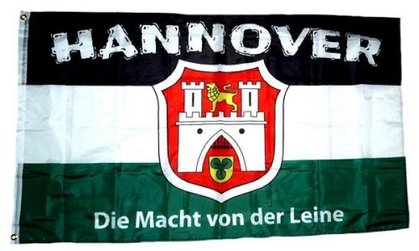 Fahne / Flagge Hannover Macht von der Leine 90 x 150 cm