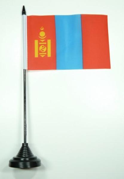 Tischflagge Mongolei 10 x 15 cm