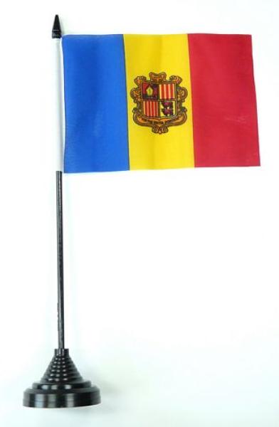 Tischflagge Andorra Wappen 10 x 15 cm