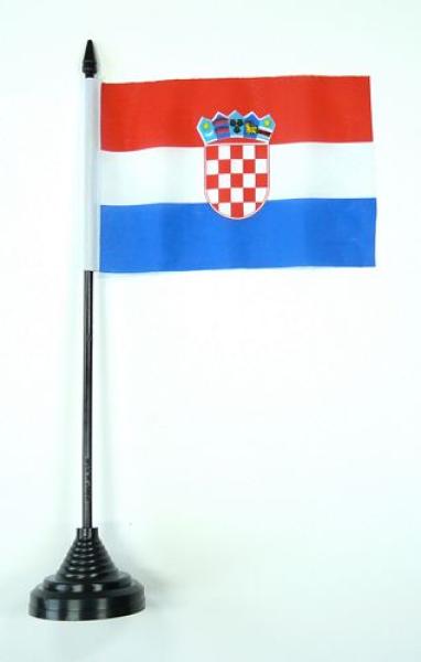 Tischflagge Kroatien 10 x 15 cm