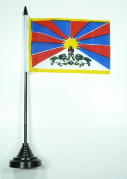 Tischflagge Tibet 10 x 15 cm