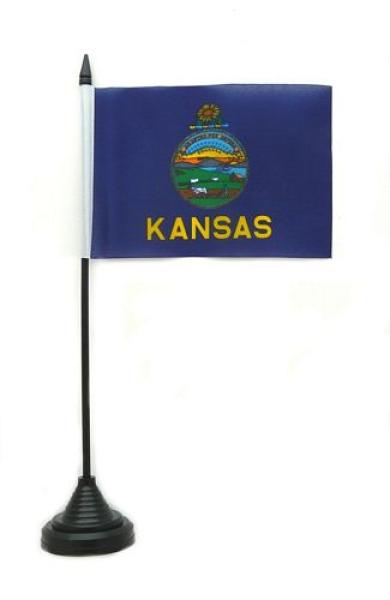 Tischflagge USA - Kansas 10 x 15 cm