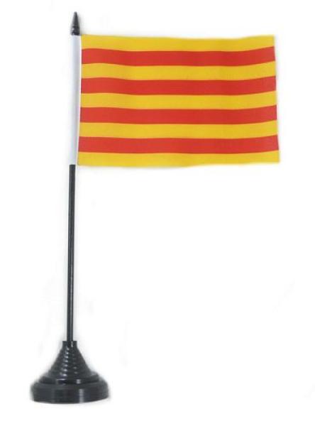 Tischflagge Spanien - Katalonien 10 x 15 cm