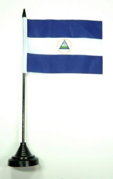 Tischflagge Nicaragua 10 x 15 cm