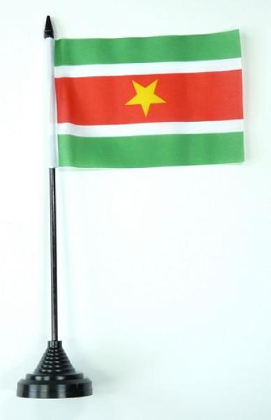 Tischflagge Surinam 10 x 15 cm