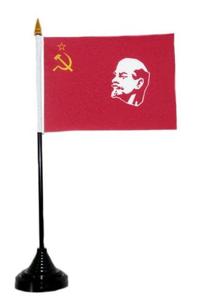 Tischflagge UDSSR Lenin 10 x 15 cm