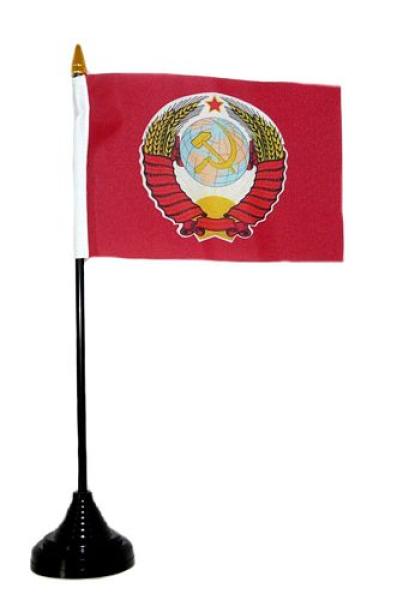 Tischflagge UDSSR Wappen 10 x 15 cm