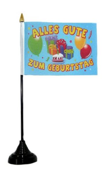 Tischflagge Alles Gute zum Geburtstag 10 x 15 cm