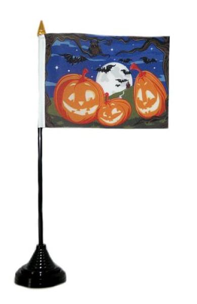 Tischflagge Happy Halloween Fledermaus 10 x 15 cm