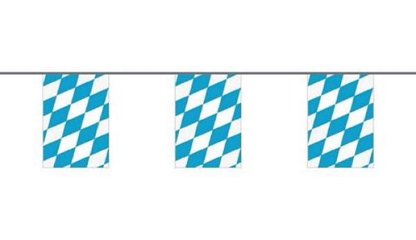 Flaggenkette Freistaat Bayern Raute 6 m