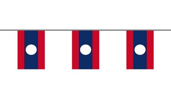 Flaggenkette Laos 6 m