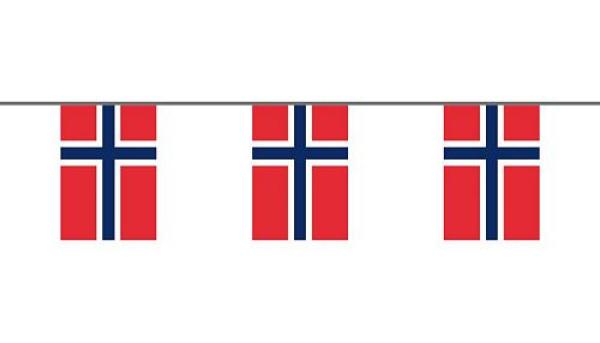 Flaggenkette Norwegen 6 m