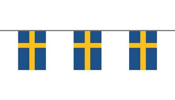 Flaggenkette Schweden 6 m