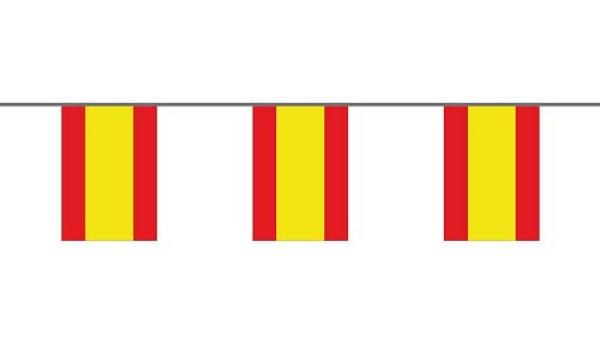 Flaggenkette Spanien ohne Wappen 6 m