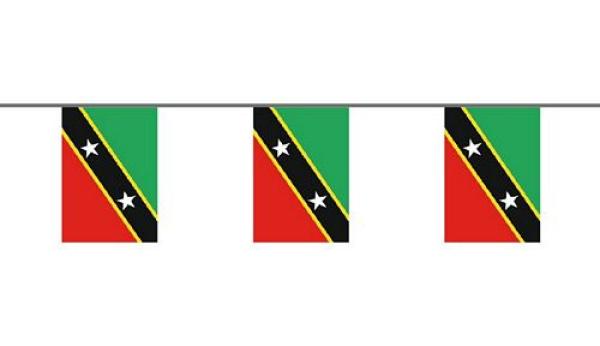 Flaggenkette St. Kitts & Nevis 6 m