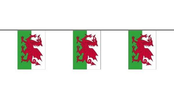 Flaggenkette Wales 6 m