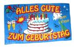 Fahne / Flagge Alles Gute zum Geburtstag 30 x 45 cm