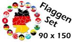 Flaggenset Deutschland 16 Bundesländer 90 x 150 cm