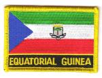 Fahnen Aufnäher Äquatorialguinea Schrift