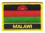 Fahnen Aufnäher Malawi Schrift