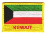 Fahnen Aufnäher Kuwait Schrift