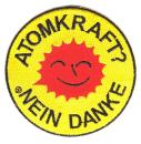 Aufnäher Patch Atomkraft Nein Danke! rund