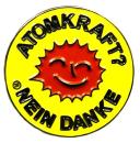 Pin Anstecker Atomkraft Nein Danke!