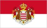 Fahne / Flagge Monaco Wappen 90 x 150 cm